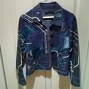 Designer denim jacket